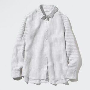 Premium Linen Striped Long Sleeve Shirt